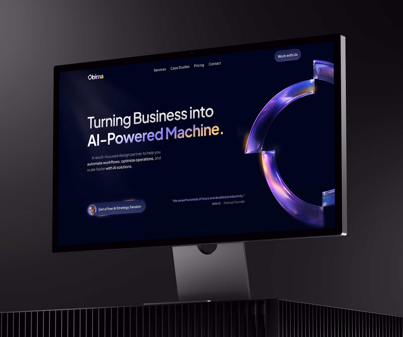 Website development interface detail